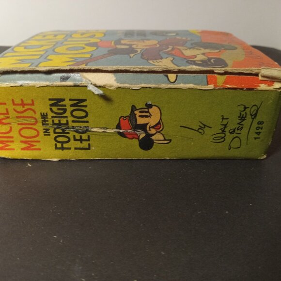 Disney MICKEY MOUSE IN THE FOREIGN LEGION #1428 VG, Big Little Books 1940 - Picture 4 of 16